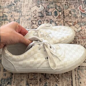 Vans White Sneakers with Gum Soles